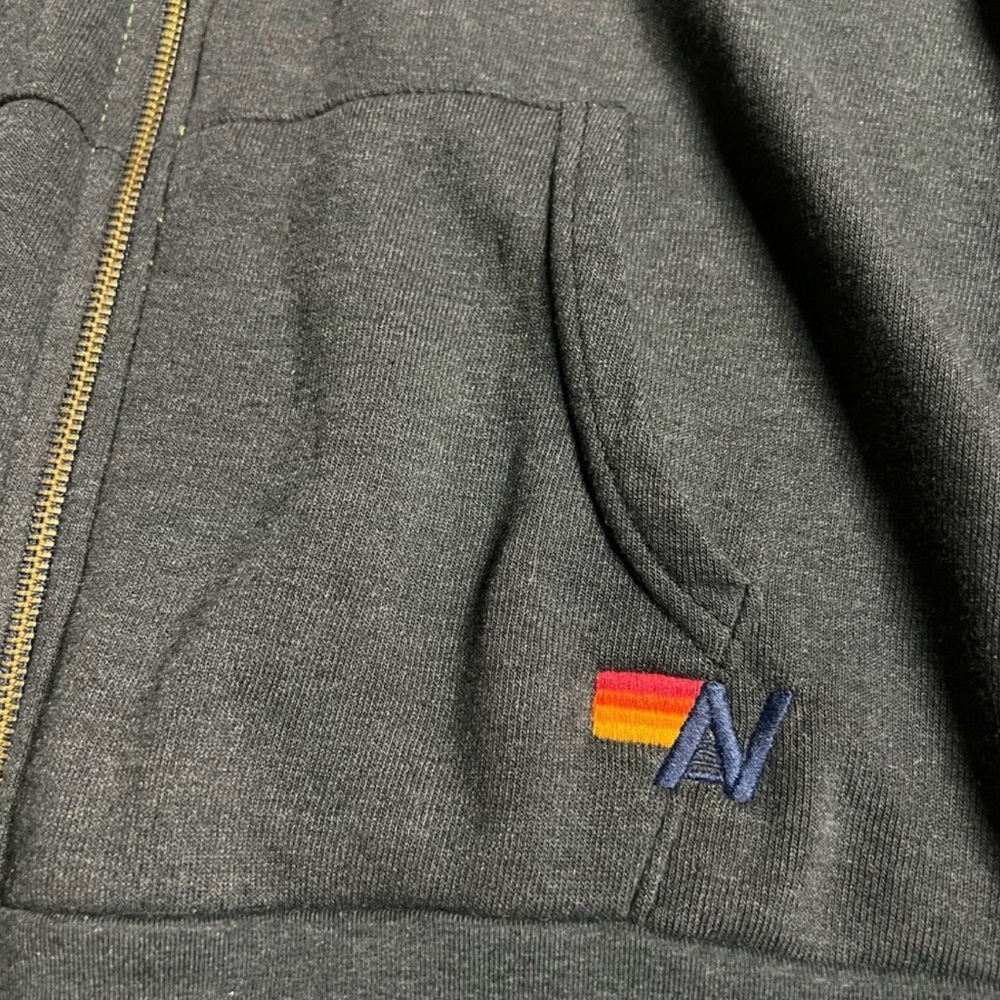 2pc🔥Aviator Nation Set 5 Stripe Hoodie & Gray Wide Leg Sweatpants Set Medium USA - Picture 9 of 10